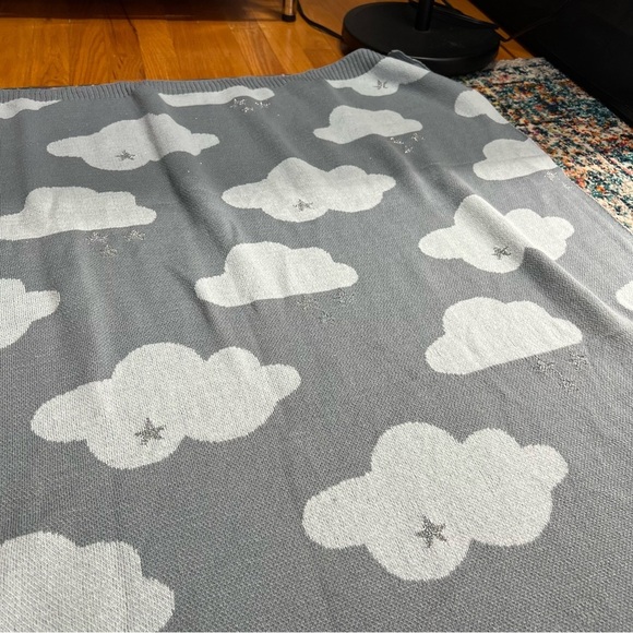 NWT PINK LEMONADE baby blanket and Burp Cloth set in Dreamy‎ Clouds Blue - Picture 14 of 15